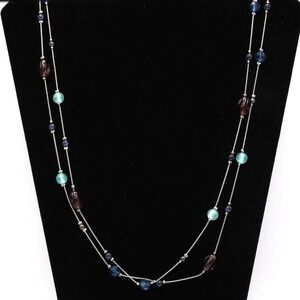 Long Strand Station Necklace Boho